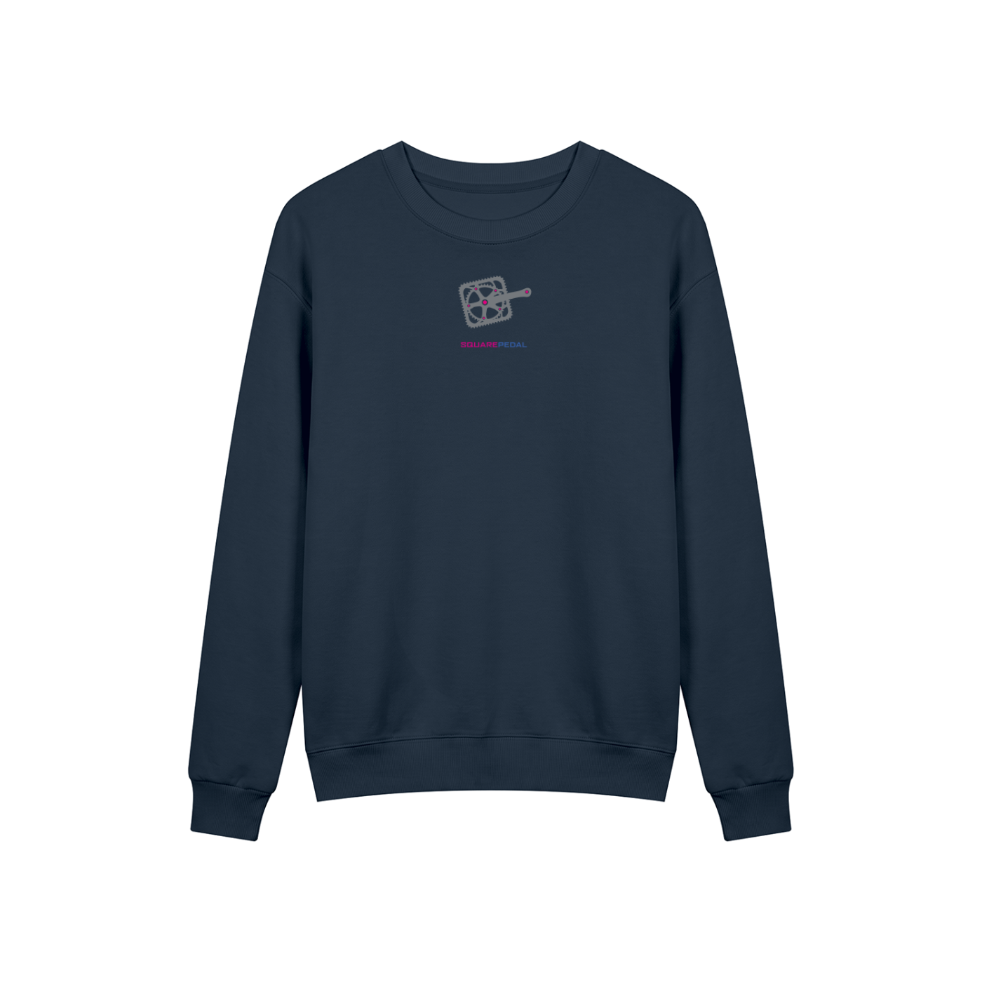 LUCKY 13 Drop Shoulder Crewneck in Navy Blue, front view