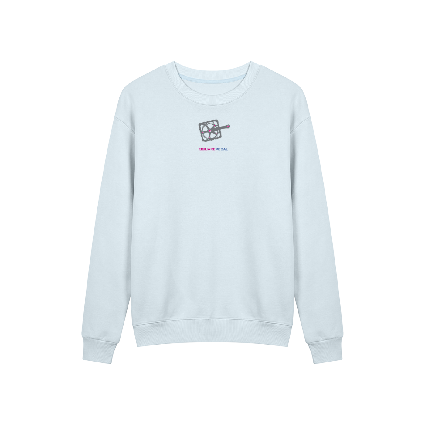 LUCKY 13 Drop Shoulder Crewneck in Sky Blue, front view