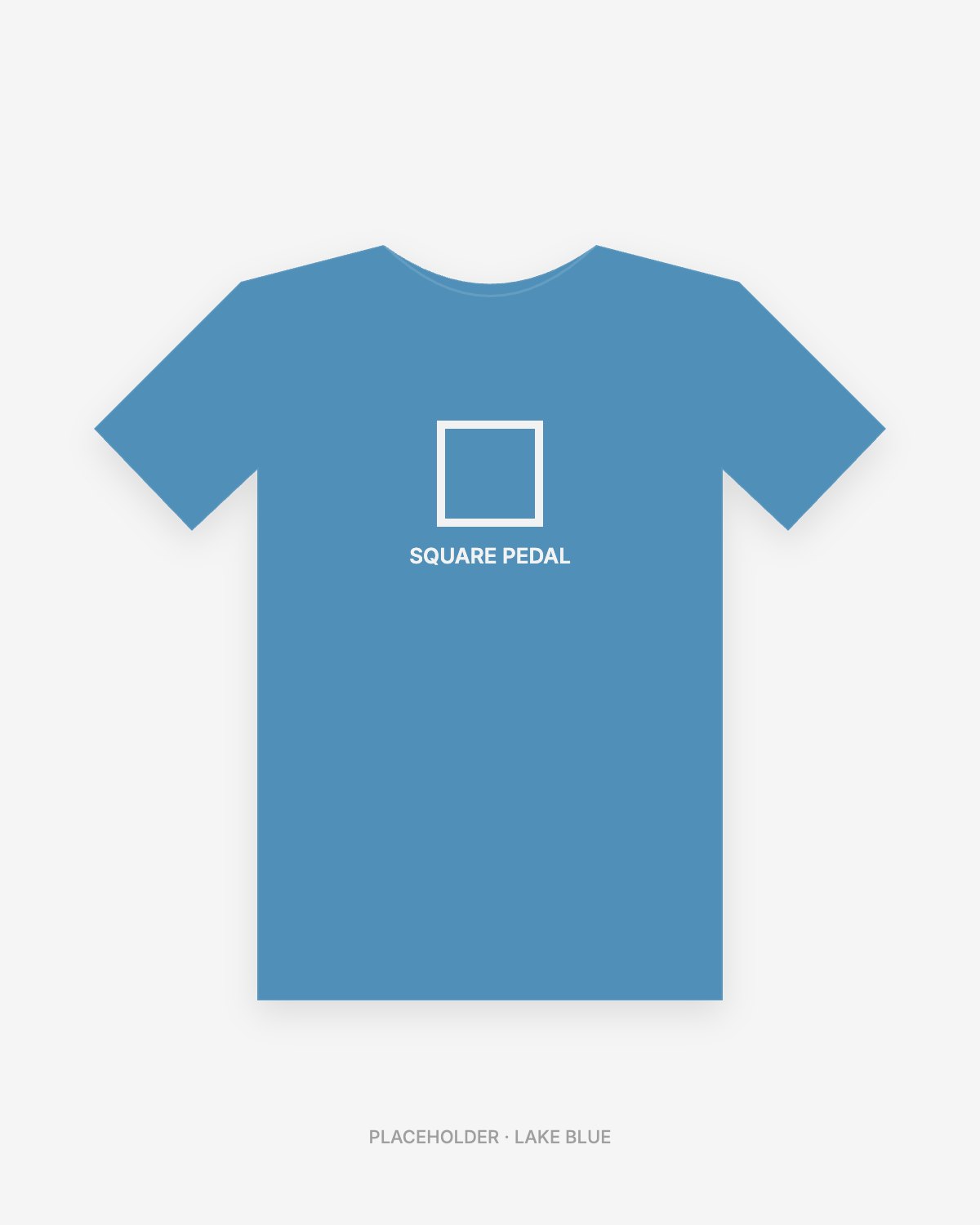 Placeholder tee in Lake Blue