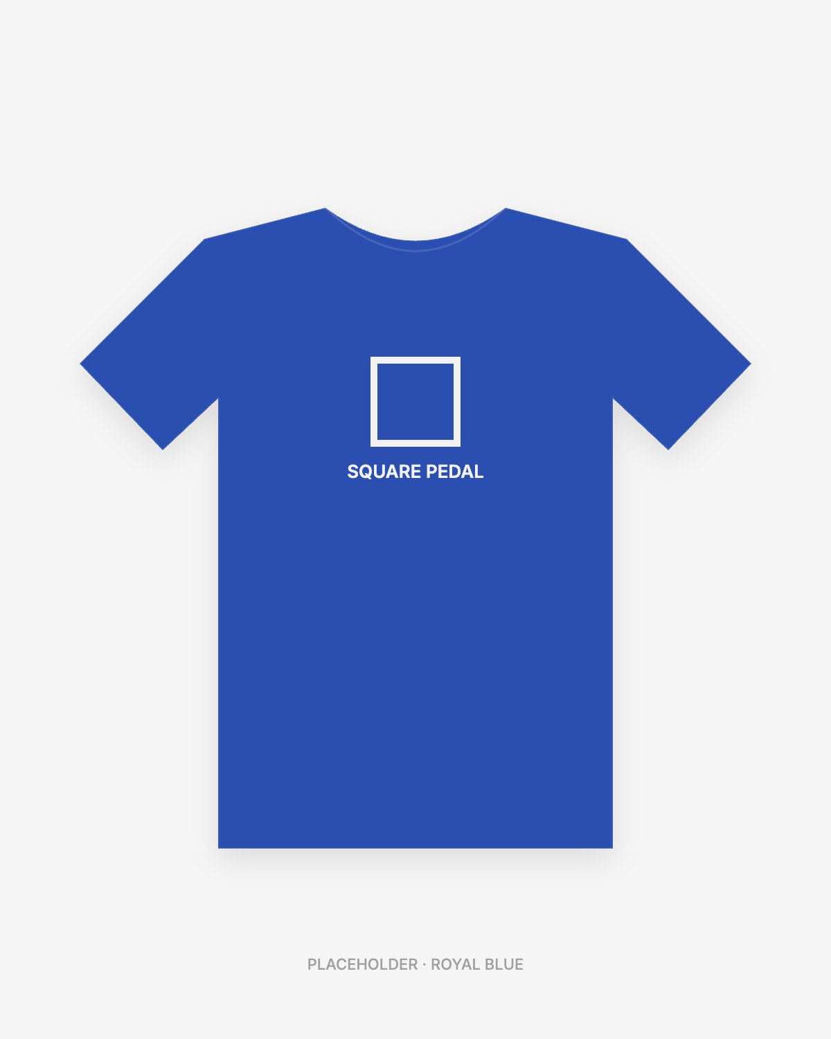 Placeholder tee in Royal Blue