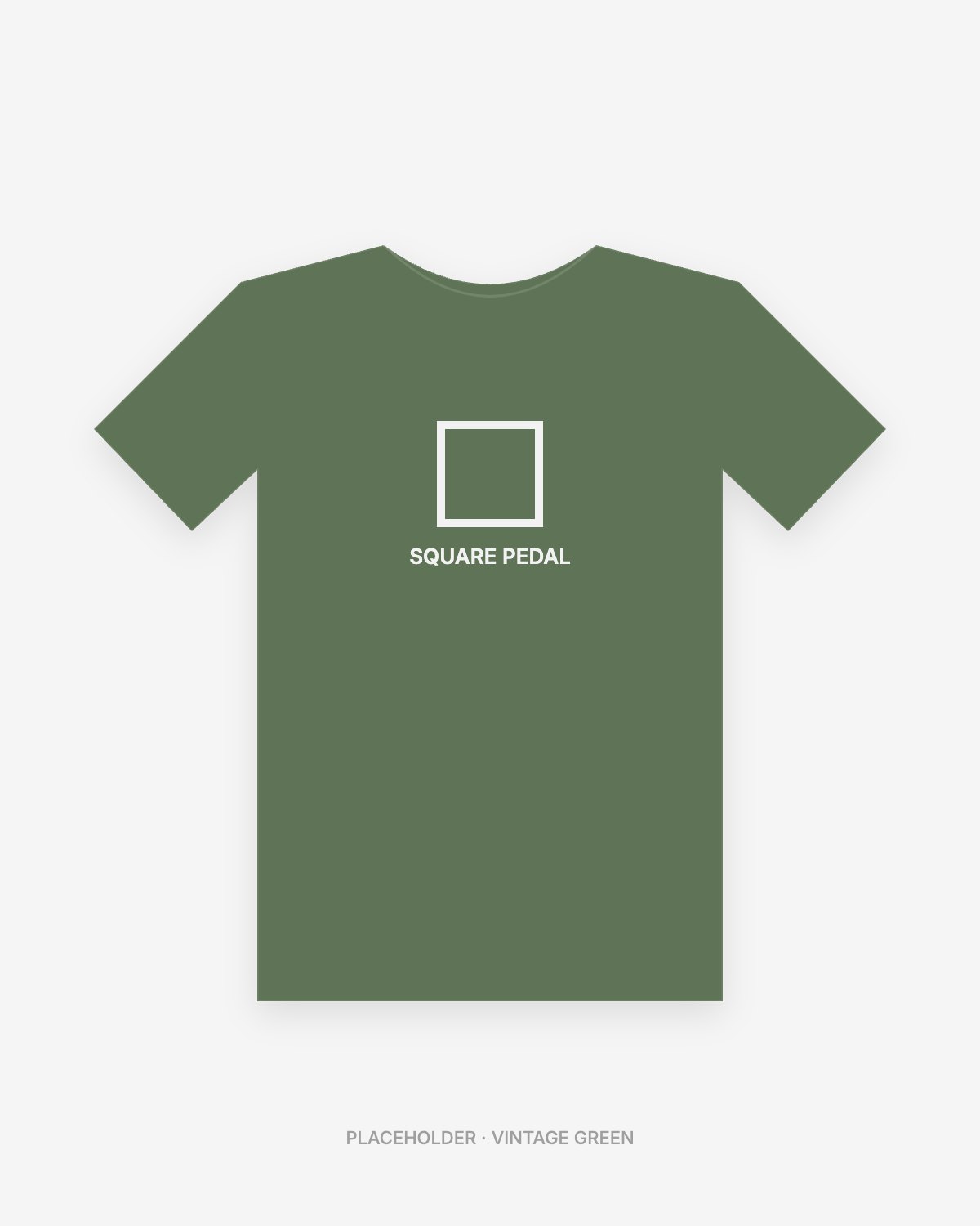 Placeholder tee in Vintage Green